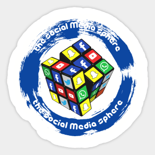 Social Media Sphere Sticker